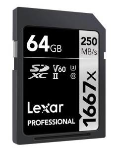 Lexar SDXC 64GB UHS-II V60 (R:250/W:120MB/s)