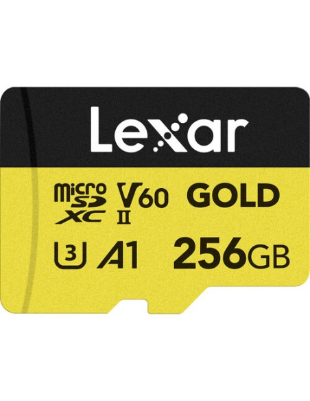 Lexar microSDXC 256GB UHS-II V60 (R:280/W:180MB/s) Gold