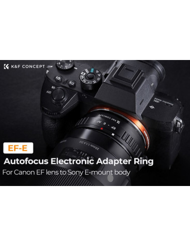 K&F Concept mount adapter Canon EF na Sony E