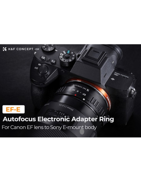 K&F Concept mount adapter Canon EF na Sony E