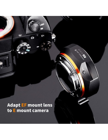 K&F Concept mount adapter Canon EF na Sony E