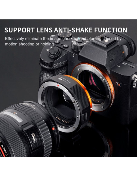 K&F Concept mount adapter Canon EF na Sony E