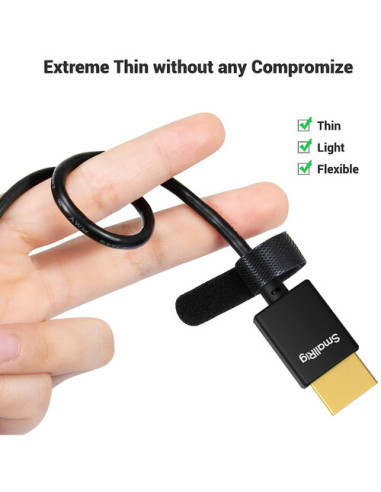 SmallRig ultra slim 4K micro HDMI - HDMI kabel D to A (100cm) 4795