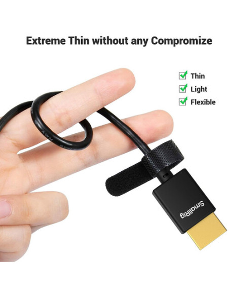 SmallRig ultra slim 4K micro HDMI - HDMI kabel D to A (100cm) 4795