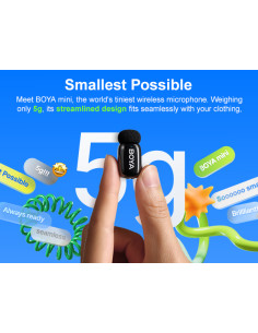 Boya Mini-14 brezžični mikrofon set USB-C (1xRX, 2xTX) 2