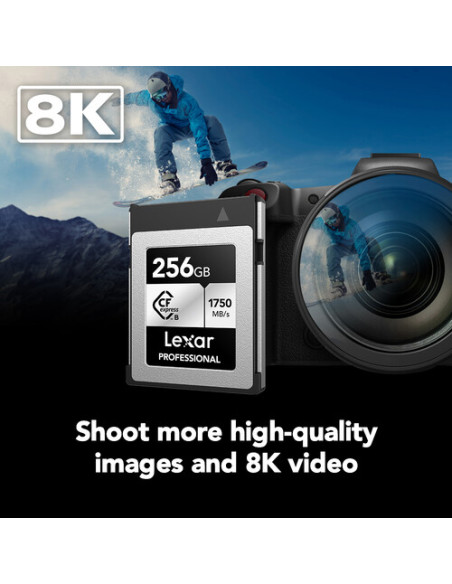 Lexar CFexpress 256 GB (R:1750/W:1300MB/s) Type B Silver
