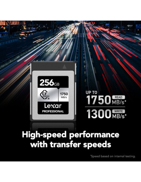 Lexar CFexpress 256 GB (R:1750/W:1300MB/s) Type B Silver