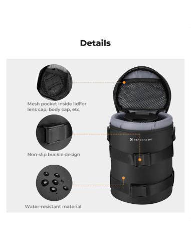 K&F Concept Lens Pouch L (9x18cm) torbica za objektiv