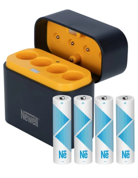 Newell 4-kanalni polnilnik + 4x AA Li-Ionska polnilna baterija 2200mAh