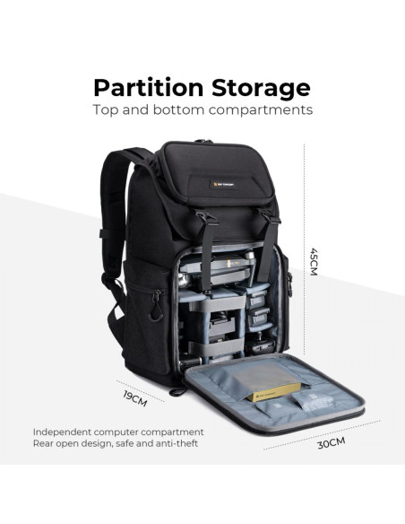 K&F Concept Backpack 25L Nature Wander 03 (Black)