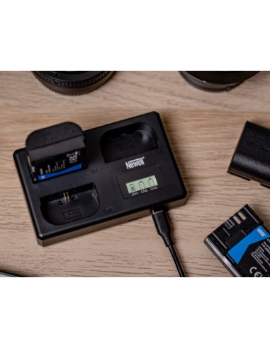 Newell TT-USB-C trikanalni polnilec za Nikon EN-EL15