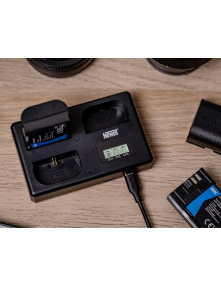 Newell TT-USB-C trikanalni polnilec za Nikon EN-EL15