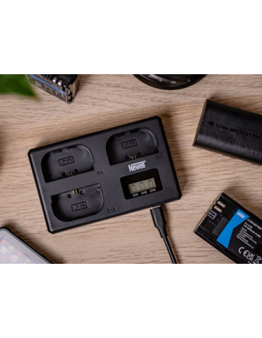 Newell TT-USB-C trikanalni polnilec za Nikon EN-EL15