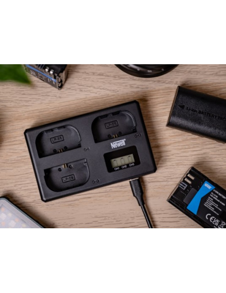 Newell TT-USB-C trikanalni polnilec za Nikon EN-EL15