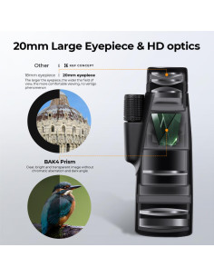K&F Concept monokular 12x50 HD BAK4 2