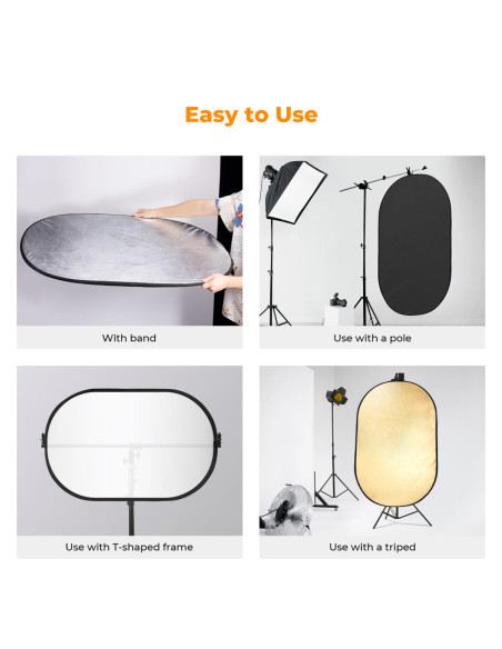 K&F Concept 5v1 komplet odbojnikov 150 cm