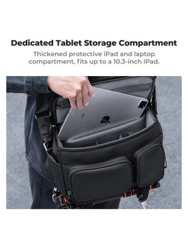 K&F Concept Sling bag 10L Urban Wander 11 (Black)
