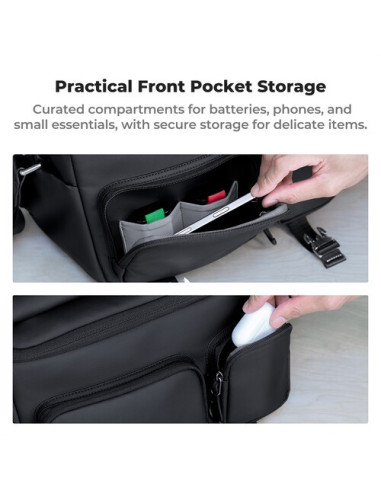 K&F Concept Sling bag 10L Urban Wander 11 (Black)