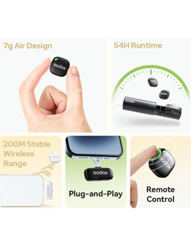 Godox C01 Kit1 2,4GHz brezžični mikrofon USB-C (1TX, 1RX)