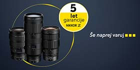 Zaščitite svoje objektive z Nikon podaljšano garancijo
